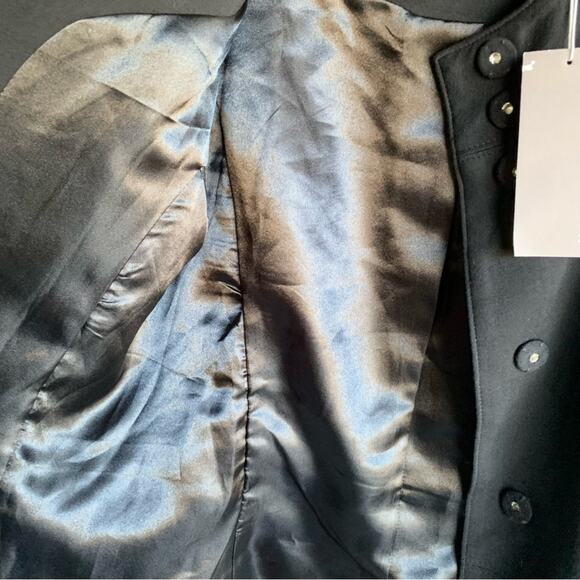 Kenar NWT Black Snap Fitted Jacket Size 10 - Picture 6 of 8